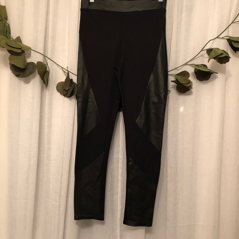ASOS Leather Panel Leggings